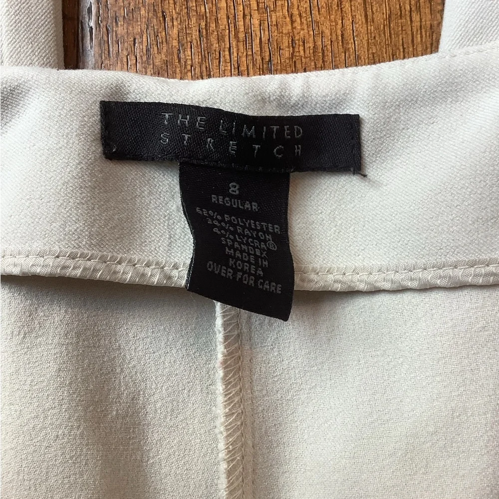 THE LIMITED. LIGHT KAKHI COTTON PANTS. SIZE 8 - Picture 3 of 7